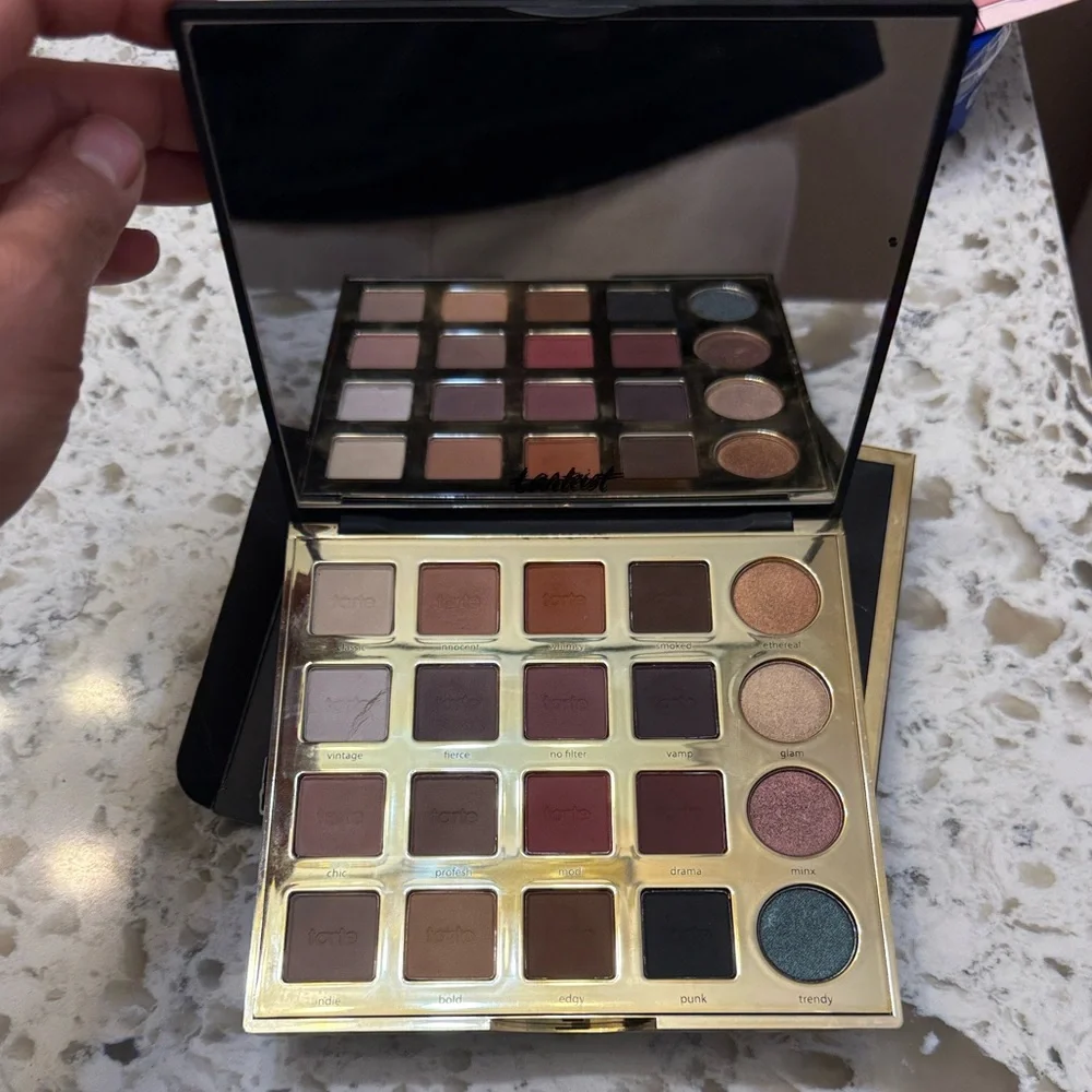 Tarte Eyeshadow Palette - Rich Browns and Shimmering Golds - Picture 1 of 3